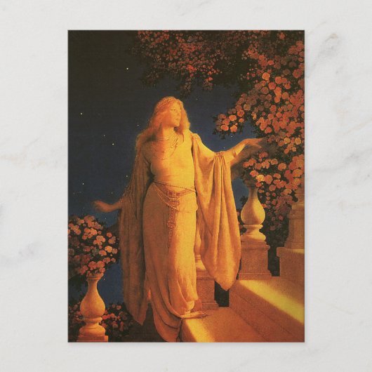 Cinderella Maxfield Parrish Fine Art Briefkaart (Voorkant)