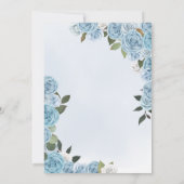 Cinderella Princess Ball Blue Rozen V2 Quinceanera Kaart (Achterkant)