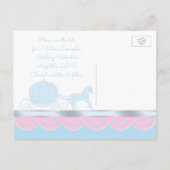 Cinderella Princess Bewaar de datum Briefkaarten (Achterkant)