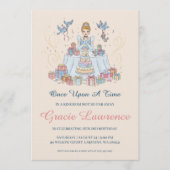 Cinderella princess birthday invitations (Devant)
