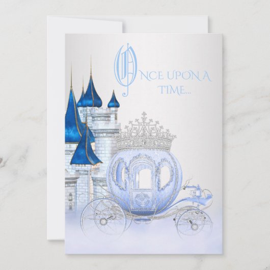 Cinderella Princess Birthday Kaart (Voorkant)