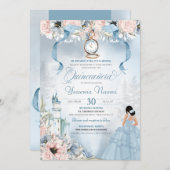 Cinderella Princess Castle Fairy Tale Quinceanera Kaart (Voorkant / Achterkant)