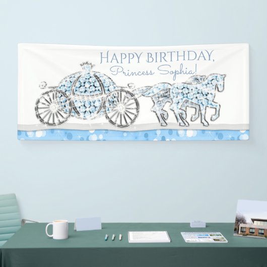 Cinderella Prinses Verjaardagsbanner Spandoek (Beurs)