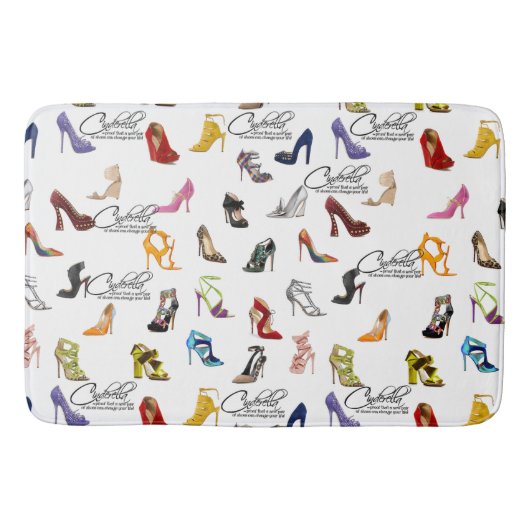 Cinderella Quote-schoten — Hekelpompen Badmat (Voorkant)