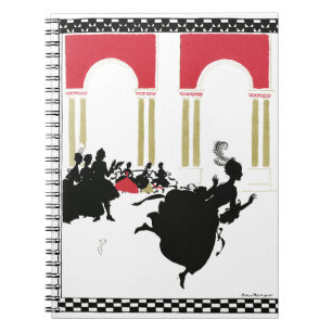 CINDERELLA SILHOUETTE uit Rackham Spiral Notebook Notitieboek