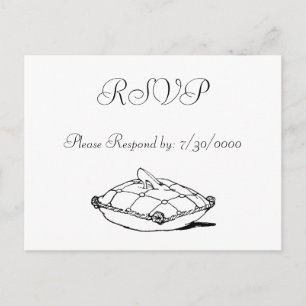 Cinderella Slipper Aangepaste RSVP-Briefkaarten Uitnodiging Briefkaart