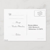 Cinderella Slipper Aangepaste RSVP-Briefkaarten Uitnodiging Briefkaart (Achterkant)