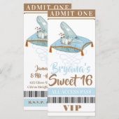 Cinderella Slipper Princess Sweet 16 VIP Party (Voorkant / Achterkant)