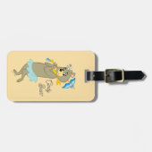 Cindy Beer Holding Parasol Bagagelabel (Voorkant horizontaal)