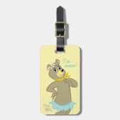 Cindy Beer speelse pose Bagagelabel (Voorkant verticaal)