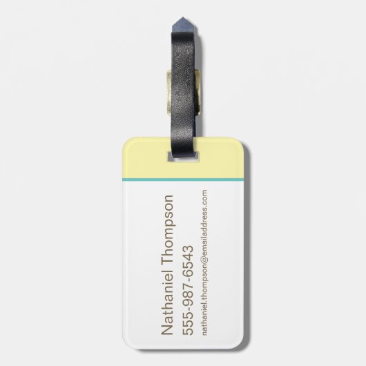 Cindy Beer speelse pose Bagagelabel (Achterkant verticaal)