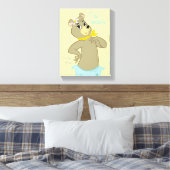 Cindy Beer speelse pose Canvas Afdruk (Insitu (Slaapkamer))