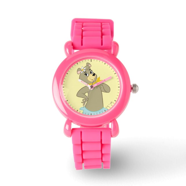 Cindy Beer speelse pose Horloge (Voorkant)