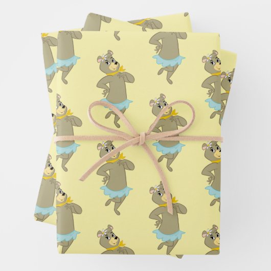 Cindy Beer speelse pose Inpakpapier Vel (In situ)