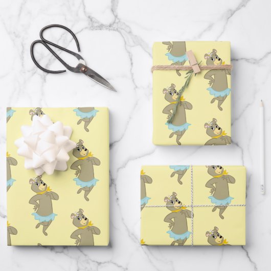 Cindy Beer speelse pose Inpakpapier Vel (Voorkant)