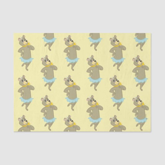 Cindy Beer speelse pose Tissuepapier (Voorkant)