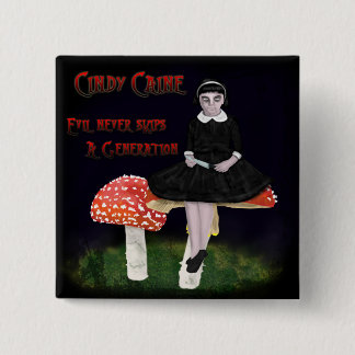 Cindy Caine Vierkante Button 5,1 Cm