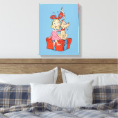 Cindy Lou Who and Max on a Present Canvas Afdruk (Insitu (Slaapkamer))