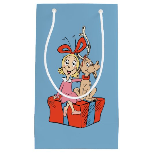 Cindy Lou Who and Max on a Present Klein Cadeauzakje (Voorkant)