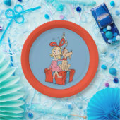 Cindy Lou Who and Max on a Present Papieren Bordje (Feest)