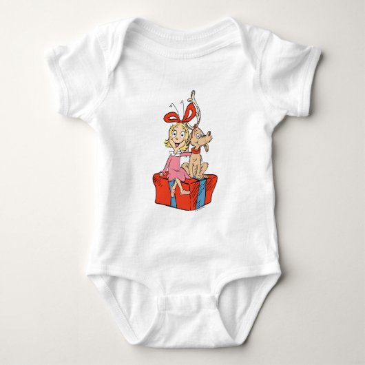 Cindy Lou Who and Max on a Present Romper (Voorkant)