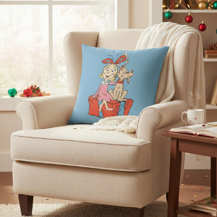 Cindy Lou Who en Max op een cadeau Kussen