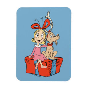Cindy Lou Who en Max op een cadeau Magneet