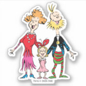 Cindy Lou Who's Family Portrait Sticker (Voorkant)