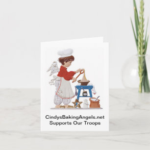 Cindy's Baking Angels Note Card Kaart