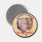 Cindy's Man Magnet Magneet (Voorkant / Achterkant)