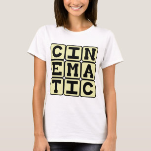 Cineastisch, als een film t-shirt