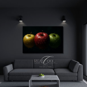 Cineastische Appels Hyperrealistische Macro Stille Poster