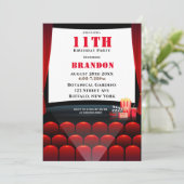 Cinéma 11e anniversaire fêtes Invitations (Debout devant)