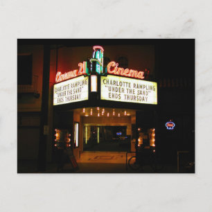 Cinema 21 in Night Portland Oregon Briefkaart