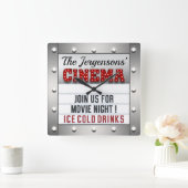 Cinéma Cinéma Nuit Théâtre Mur Horloge (Maison)