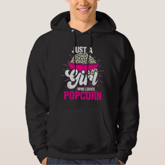 Cinema Lover Women Girls Kids Snack Popcorn Hoodie