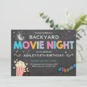 Cinéma Nuit Anniversaire Invitation Sous les étoil (Debout devant)