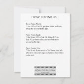 Cinéma Petite Invitation Rectangulaire (Dos)