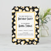 Cinéma Popcorn Thème Anniversaire Invitation (Debout devant)