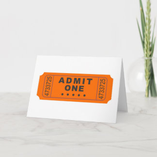 Cinema Ticket Kaart