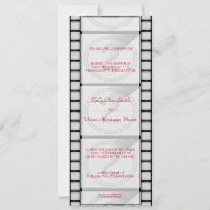 Cinema "Ticket" Uitnodiging/Menu Kaart
