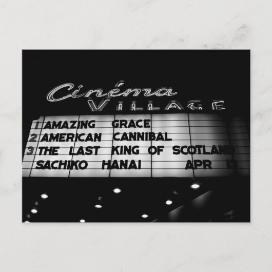 Cinema Village Briefkaart (Voorkant)