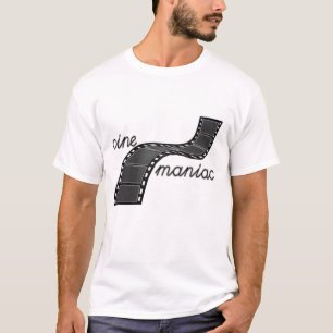 Cinemaniak met filmstrip t-shirt