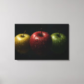 Cinematic Appels Hyper Realistische Macro Stilleve Canvas Afdruk (Voorkant)