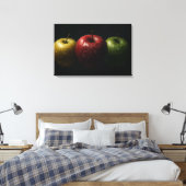 Cinematic Appels Hyper Realistische Macro Stilleve Canvas Afdruk (Insitu (Slaapkamer))