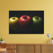 Cinematic Appels Hyper Realistische Macro Stilleve Canvas Afdruk (Insitu (Woonkamer))