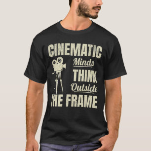 Cinematic Minds Filmmaker Camera-liefhebber T-shirt