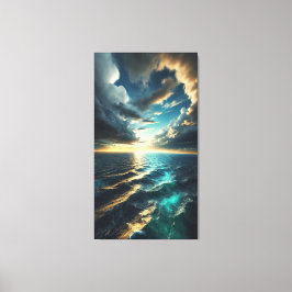 Cinematic Ocean Horizon - Fine Art Canvas Print