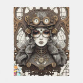 "Cinematic Steampunk" Fleece Deken (Voorkant)