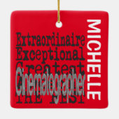 Cinematografe Extraordinaire CUSTOM Keramisch Ornament (Achterkant)